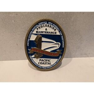 USPS 250 Challenge Coin 2025 NPA Pacific Coastal Processing Maintenance Champion